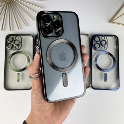 Чохол із MagSafe на Айфон 15 Pro. Color Silicone Case з MagSafe для iPhone 15 Pro Чорний