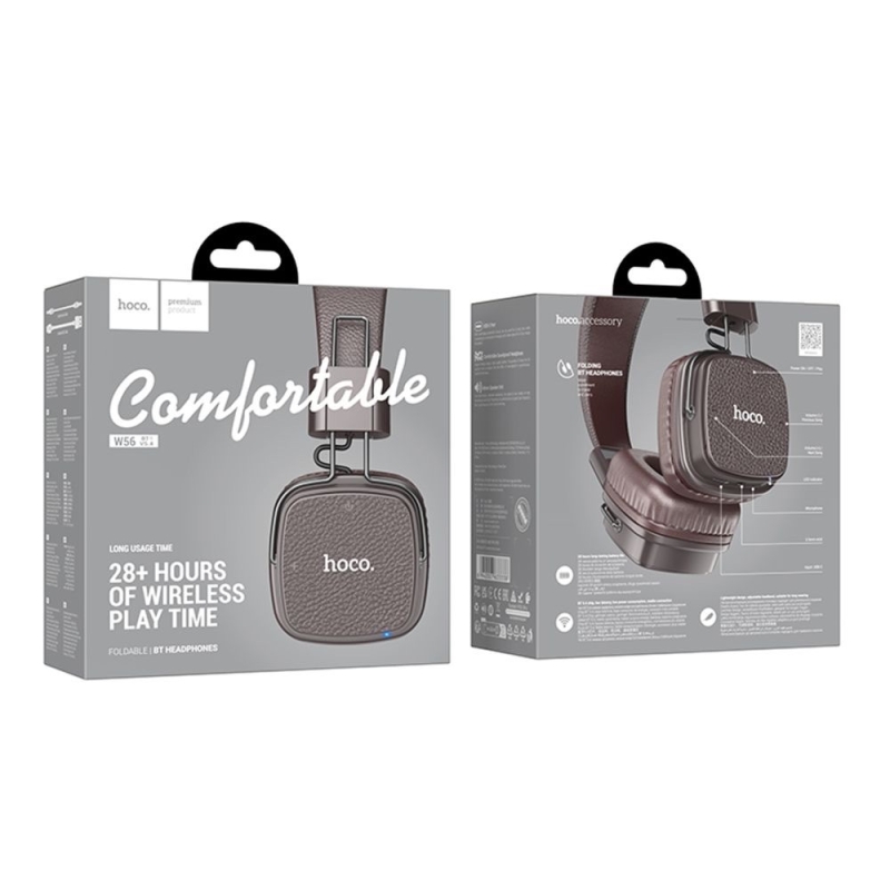 Бездротова Стерео Гарнітура Hoco Коричневий