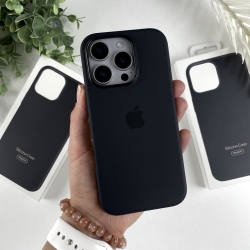 Силіконовий чохол ТОП для iPhone 16 Pro Чорний (18)