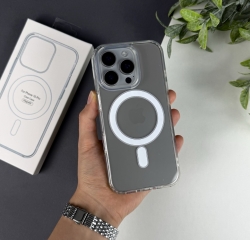 Прозорий Чохол Clear Case на iPhone на Айфон 16 Pro with Magsafe 