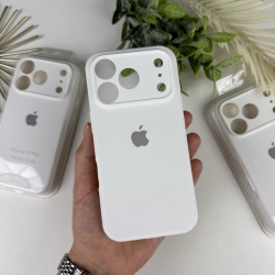 Силіконовий чохол на Айфон 17 Pro c закритим низом та камерами | iPhone 17 Pro Білий (9)