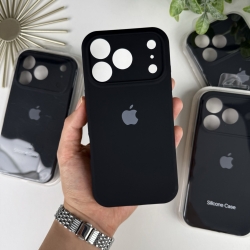 Силіконовий чохол на Айфон 17 Pro Max c закритим низом та камерами | iPhone 17 Pro Max Чорний (18)