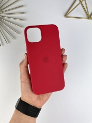 Чехол Silicone Case iPhone 12 / 12 Pro with MagSafe Красный (14)