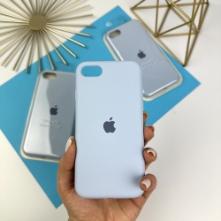 Силіконовий чохол на iPhone 7 / 8 / SE 2020 Full із закритим низом Блакитний (5)