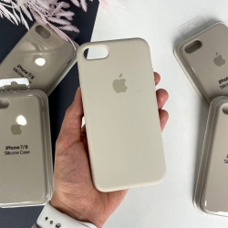 Силіконовий чохол на iPhone 7 / 8 / SE 2020 Full із закритим низом Світло-сірий (11)