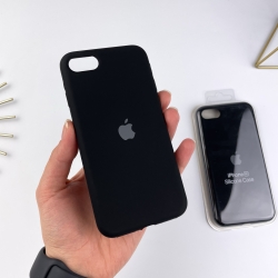 Силіконовий чохол на iPhone 7 / 8 / SE 2020 Full із закритим низом Чорний (18)