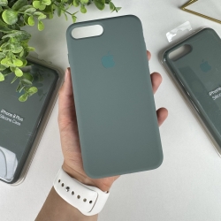 Силіконовий чохол на iPhone 7 Plus / 8 Plus Full із закритим низом Світло-зелений (55)