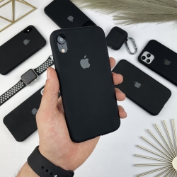 Силіконовий чохол на Айфон Хр (10р) із закритим низом | iPhone Xr Черный (18)