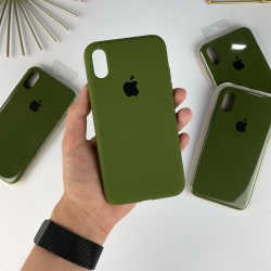 Силіконовий чохол на Айфон Хр (10р) із закритим низом | iPhone Xr Зелений (45)