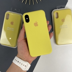 Силіконовий чохол на Айфон Х (10) із закритим низом | iPhone X / XS Яскраво-жовтий (50)