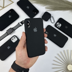 Силіконовий чохол на Айфон Х (10) із закритим низом | iPhone X / XS Чорний (18)