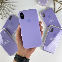 Силіконовий чохол на Айфон Х (10) із закритим низом | iPhone X / XS Лавандовий (39)