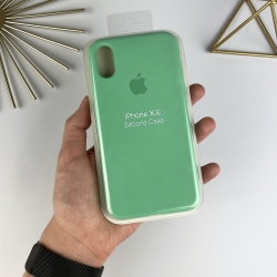 Силіконовий чохол на Айфон Х (10) із закритим низом | iPhone X / XS Яскраво-бірюзовий (47)