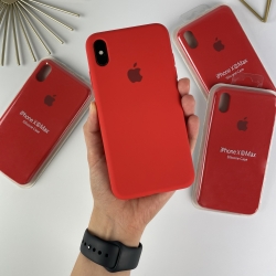Силіконовий чохол на iPhone Xs Max Full із закритим низом Червоний (14)