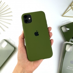 Чехол на Айфон 11 с закрытым низом | Case for iPhone 11 Зеленый (45)