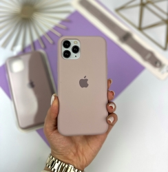 Силіконовий чохол на Айфон 11 Про Макс із закритим низом | iPhone 11 Pro Max Світло-коричневий (7)