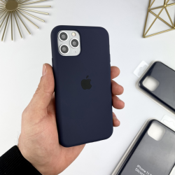Силіконовий чохол на Айфон 11 Про Макс із закритим низом | iPhone 11 Pro Max Темно-синій (8)