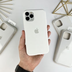Силіконовий чохол на Айфон 11 Про Макс із закритим низом | iPhone 11 Pro Max Білий (9)