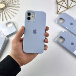 Силіконовий чохол Айфон 12 / 12 Про з закритим низом | Case for iPhone 12 / 12 Pro Блакитний (5)