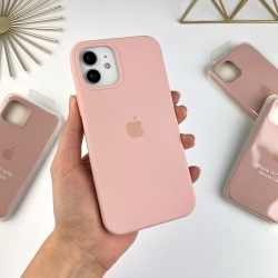 Силіконовий чохол Айфон 12 / 12 Про з закритим низом | Case for iPhone 12 / 12 Pro Бежевий (19)