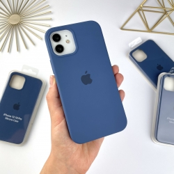 Силіконовий чохол Айфон 12 / 12 Про з закритим низом | Case for iPhone 12 / 12 Pro Синій (20)