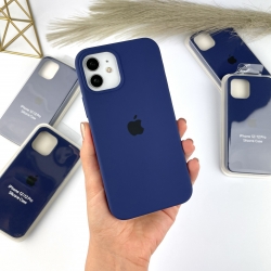 Силіконовий чохол Айфон 12 / 12 Про з закритим низом | Case for iPhone 12 / 12 Pro Кобальтовый синий (36)