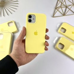Силіконовий чохол Айфон 12 / 12 Про з закритим низом | Case for iPhone 12 / 12 Pro Лимонний (41)