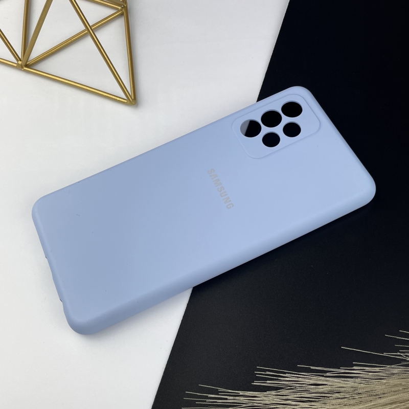 Силіконовий чохол Samsung A72 Блакитний (5)