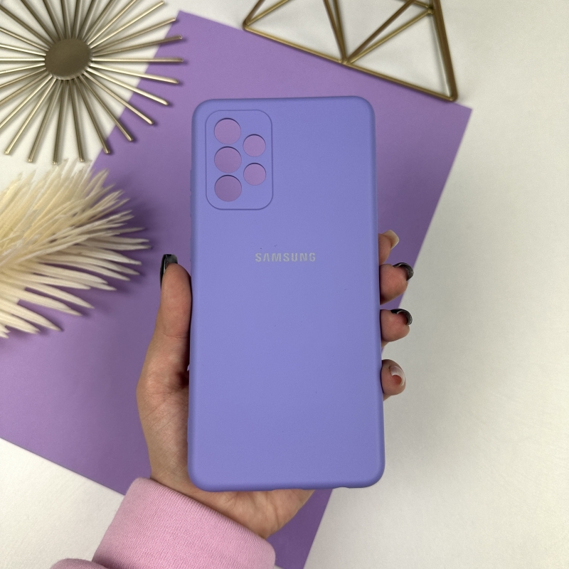 Силиконовый чехол на Samsung A72 Лавандовый (39)