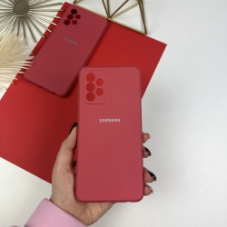 Силіконовий чохол Samsung A72 Світло-червоний (25)