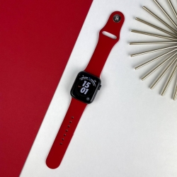 Ремінець Apple Watch Band Silicone One-Piece 38 mm / 40 mm Розмір S/M China Red (31)