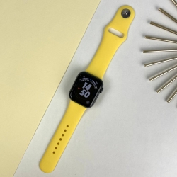 Ремінець Apple Watch Band Silicone One-Piece 38 mm / 40 mm Розмір S/M Yellow (4)