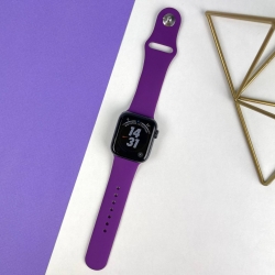 Ремінець Apple Watch Band Silicone One-Piece 38 mm / 40 mm Розмір S/M Grape (43)