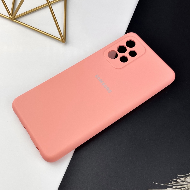 Силиконовый чехол на Samsung A32 4G Розовый (6)