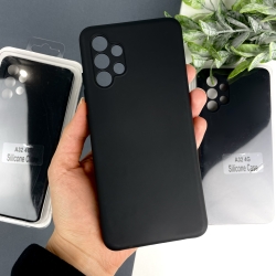 Силіконовий чохол Samsung A32 4G Чорний (без лого)