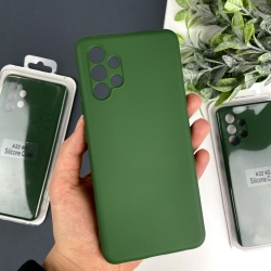 Силіконовий чохол Samsung A32 4G Темно-зелений (54)