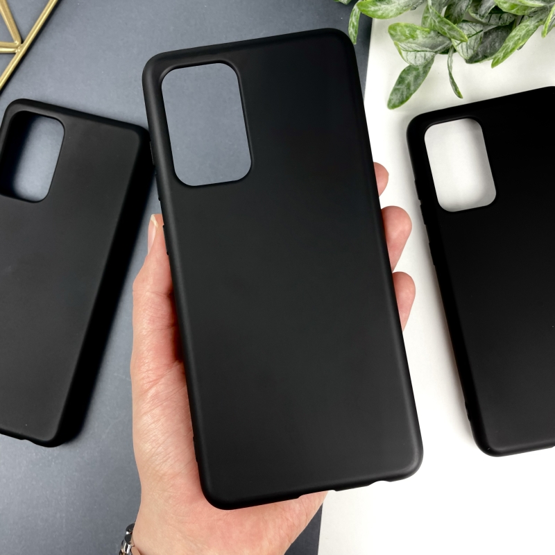 Силиконовый чехол на Samsung A52 Черный