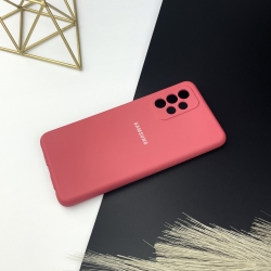 Силиконовый чехол на Samsung A52 Светло-красный (25)