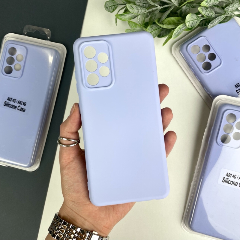 Силіконовий чохол Samsung A52 Блакитний (5)