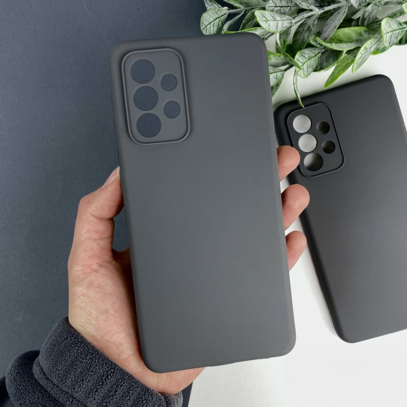 Силиконовый чехол на Samsung A52 Серый (15)