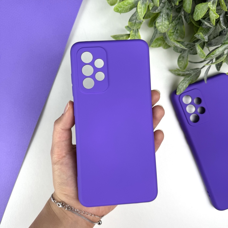 Силиконовый чехол на Samsung A52 Лавандовый (39)