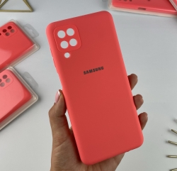 Силіконовий чохол Samsung Galaxy A12 Яскраво-кораловий (30)