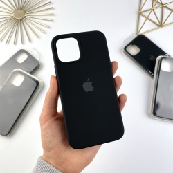 Силіконовий чохол Айфон 12 Про Макс з закритим низом | Case for iPhone 12 Pro Max Чорний (18)