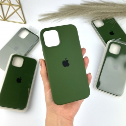 Силіконовий чохол Айфон 12 Про Макс з закритим низом | Case for iPhone 12 Pro Max Зелений (45)