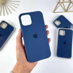 Силіконовий чохол Айфон 12 Про Макс з закритим низом | Case for iPhone 12 Pro Max Синій (20)