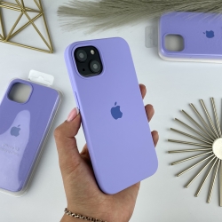 Силіконовий чохол на Айфон 13 з закритим низом iPhone 13 Лавандовий (39)