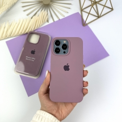 Силіконовий чохол Айфон 13 Про з закритим низом. Silicone case for iPhone 13 Pro Ліловий (56)