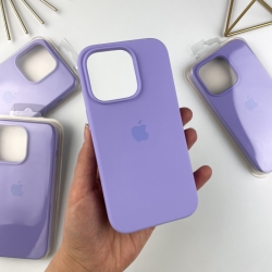 Силіконовий чохол Айфон 13 Про з закритим низом. Silicone case for iPhone 13 Pro Лавандовий (39)