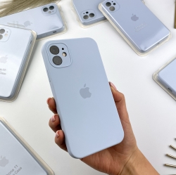 Чохол на iPhone 11 з квадратними бортами. Case for iPhone 11 Блакитний (5)