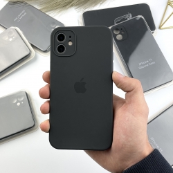 Чохол на iPhone 11 з квадратними бортами. Case for iPhone 11 Графітовий сірий (28)